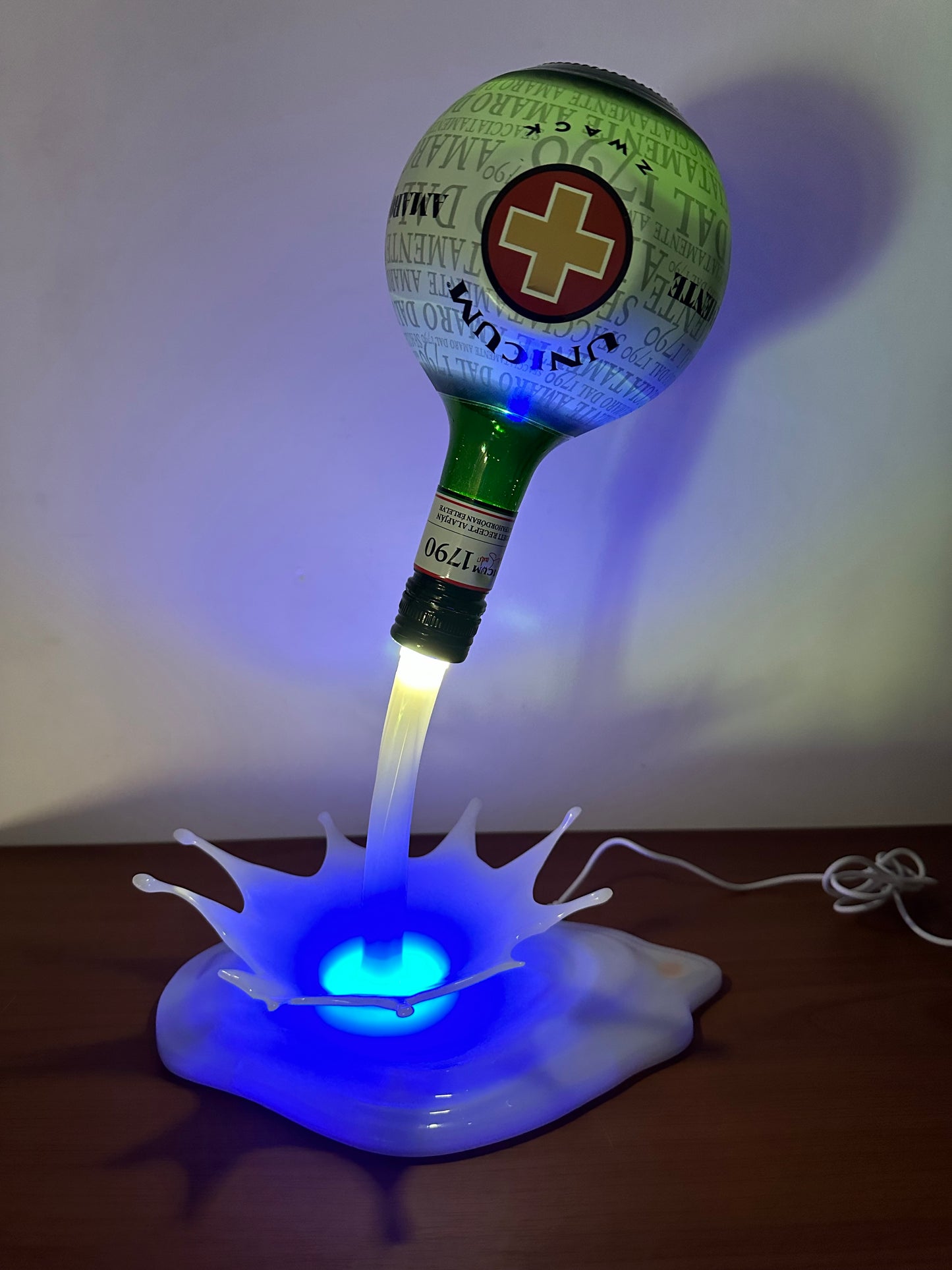 Lampada Led effetto versato 3D