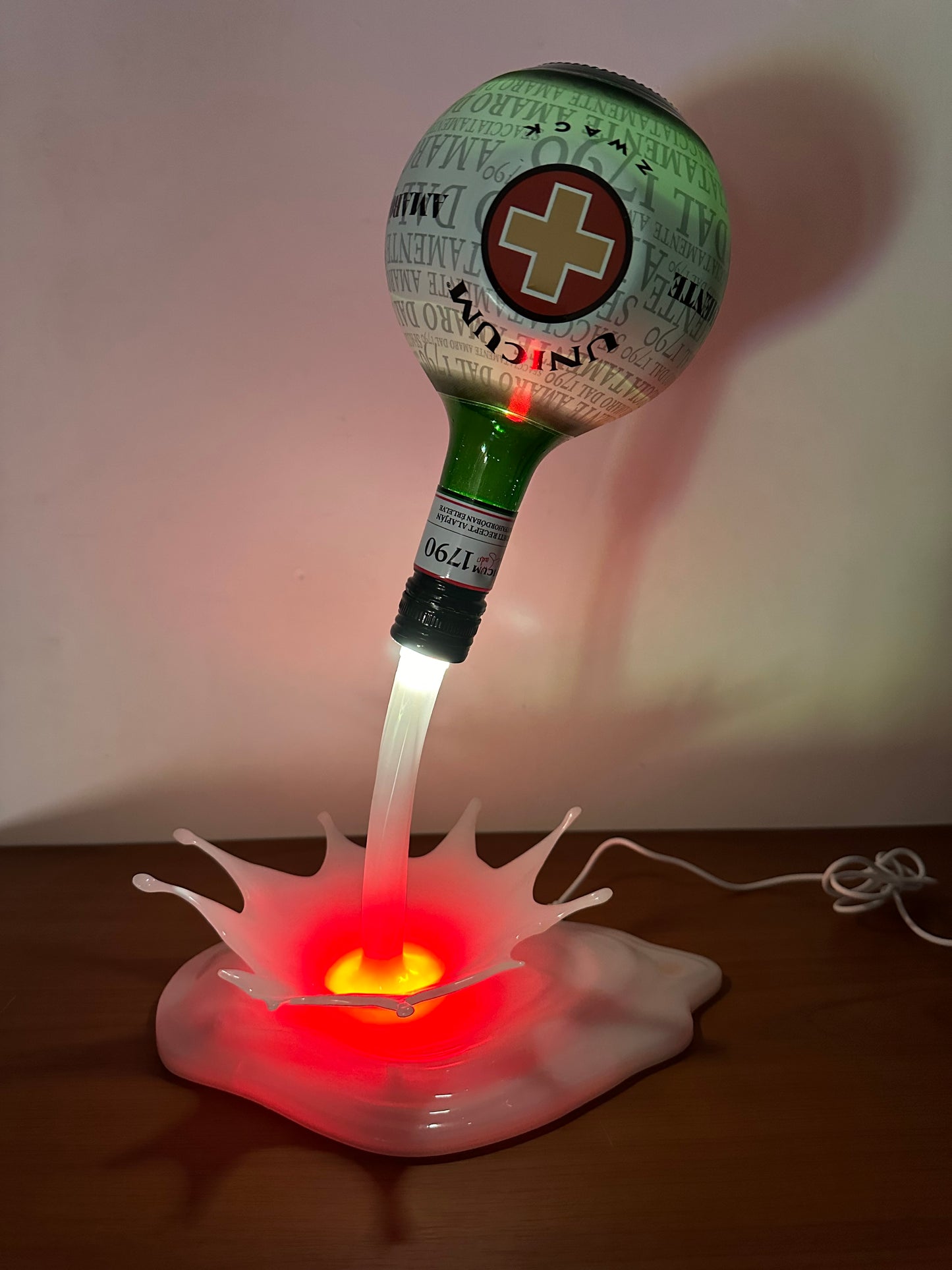 Lampada Led effetto versato 3D