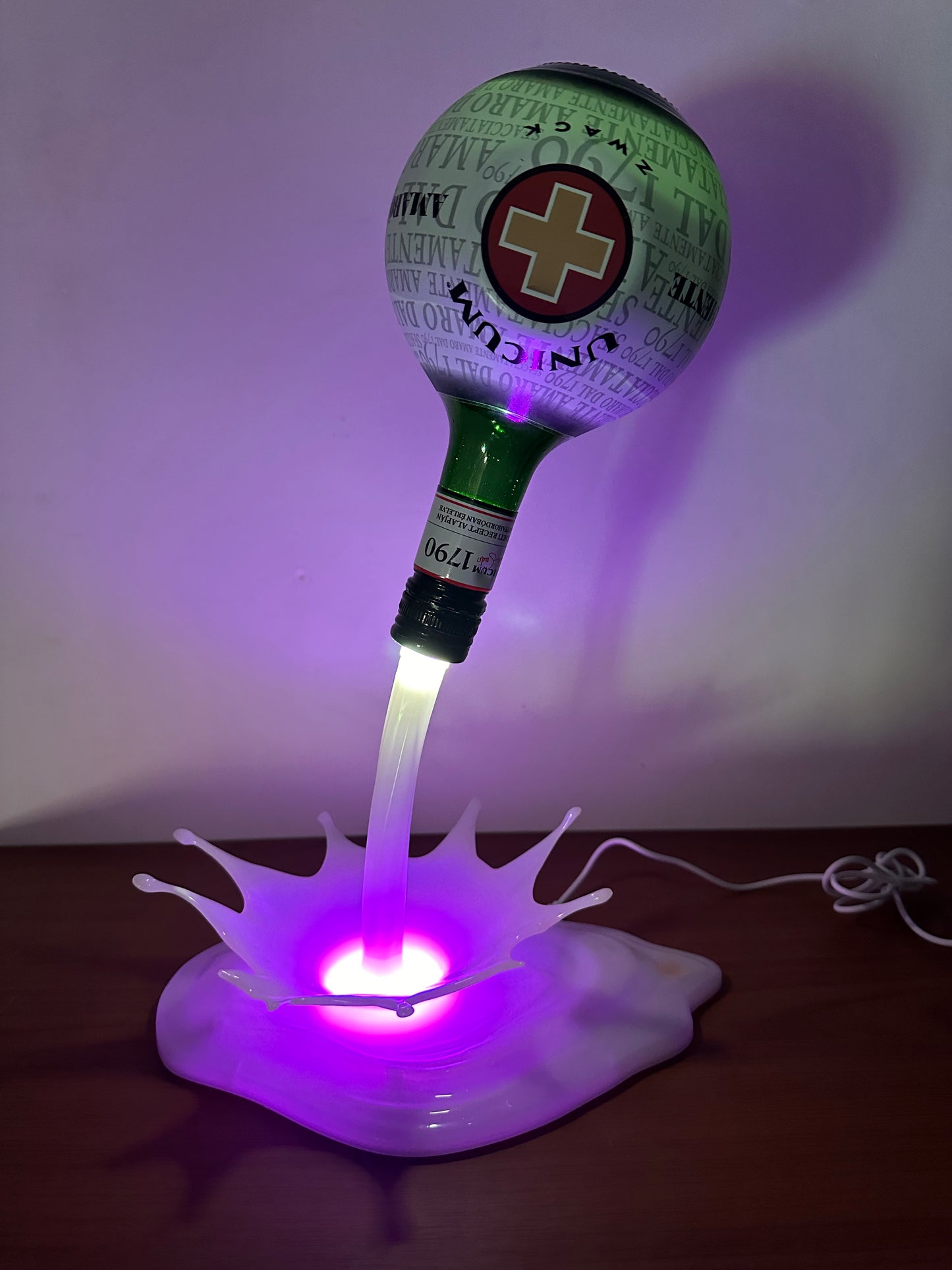 Lampada Led effetto versato 3D